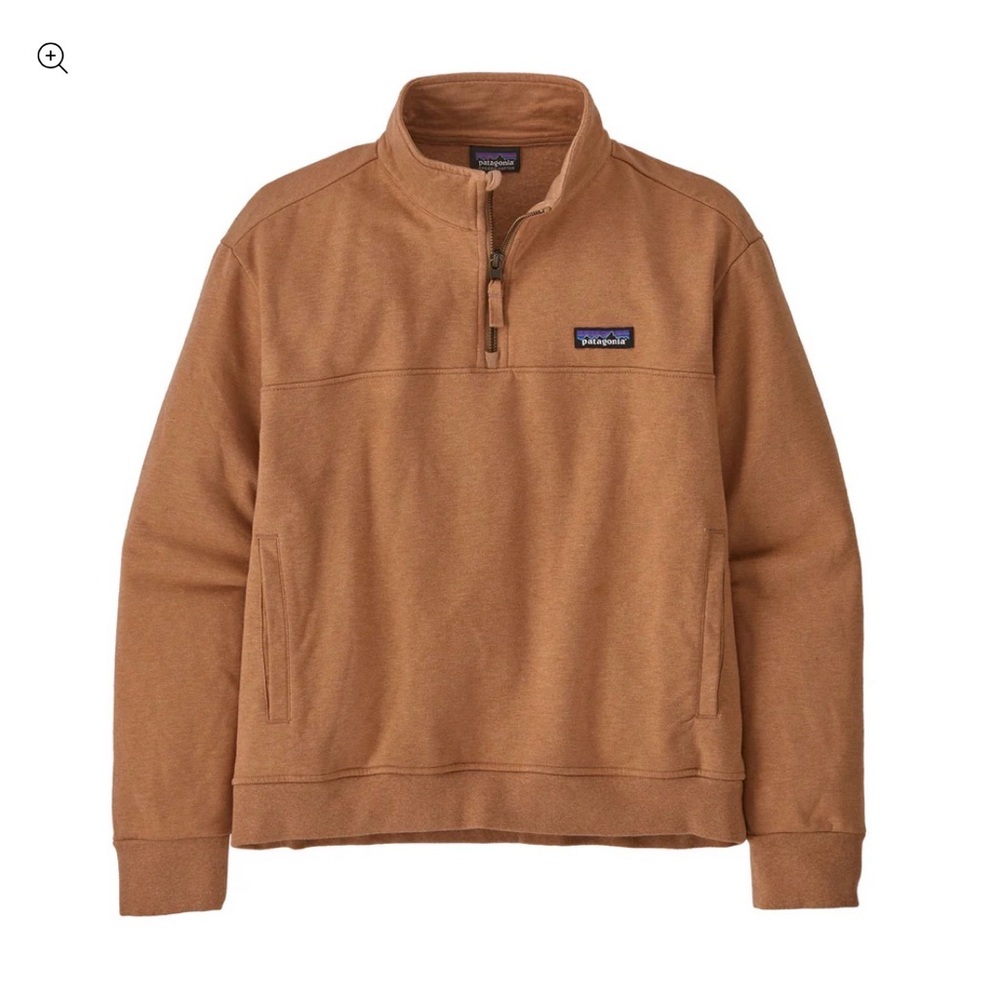 Patagonia Organic Cotton Ahnya Pullover Quarter-Zip Sweatshirt Size Small Hiking